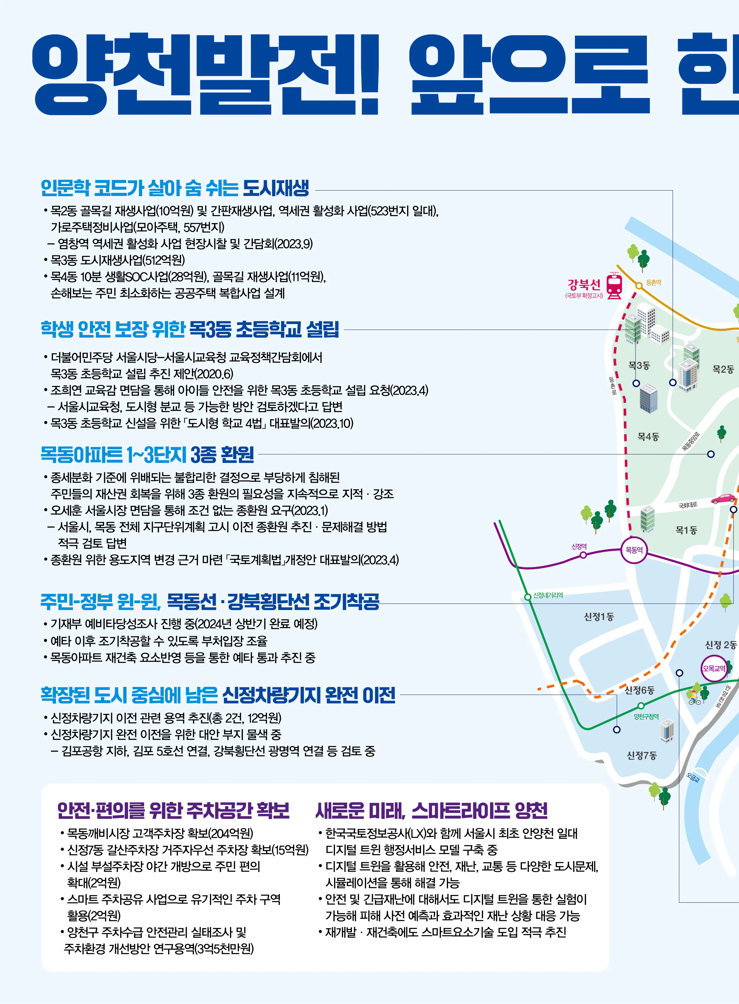 황희 후보 (서울 양천구갑) 2024년 제22대 국회의원선거 선거공보 3면