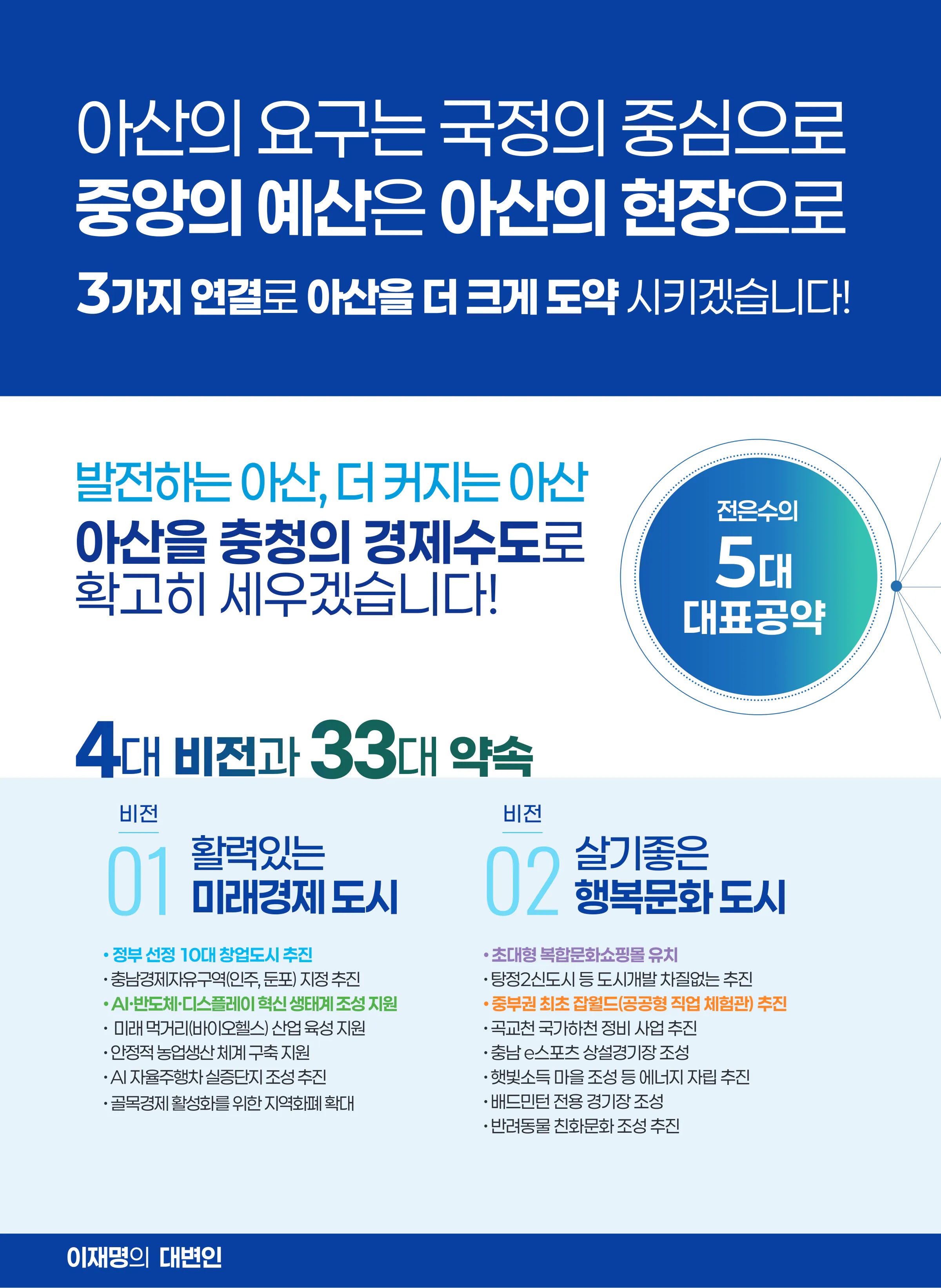 전은수 후보 (충남 아산시을) 2026년 제22대 국회의원선거 선거공보 7면