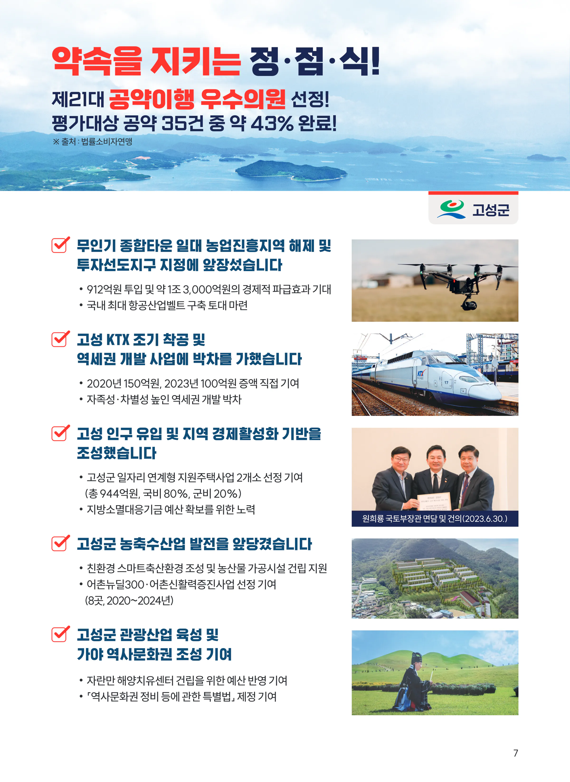 정점식 후보 (경남 통영시고성군) 2024년 제22대 국회의원선거 선거공보 6면