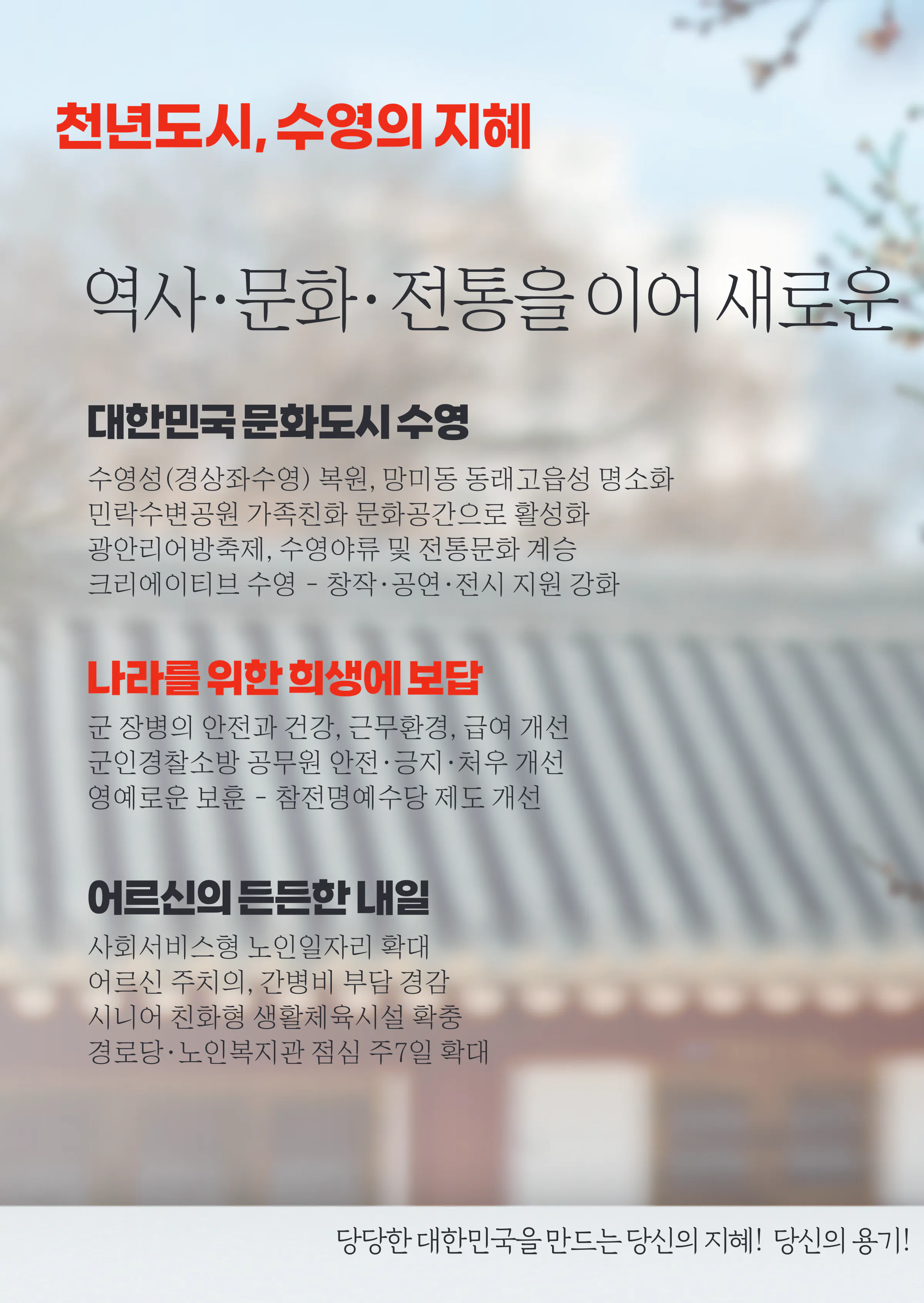 정연욱 후보 (부산 수영구) 2024년 제22대 국회의원선거 선거공보 9면