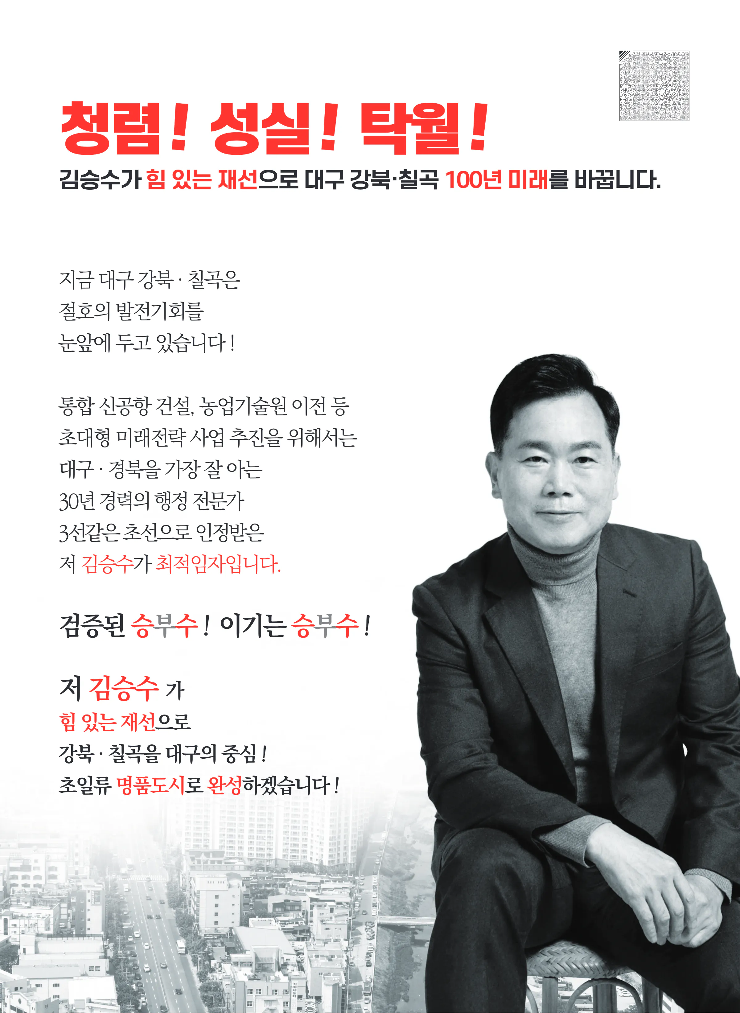 김승수 후보 (대구 북구을) 2024년 제22대 국회의원선거 선거공보 2면