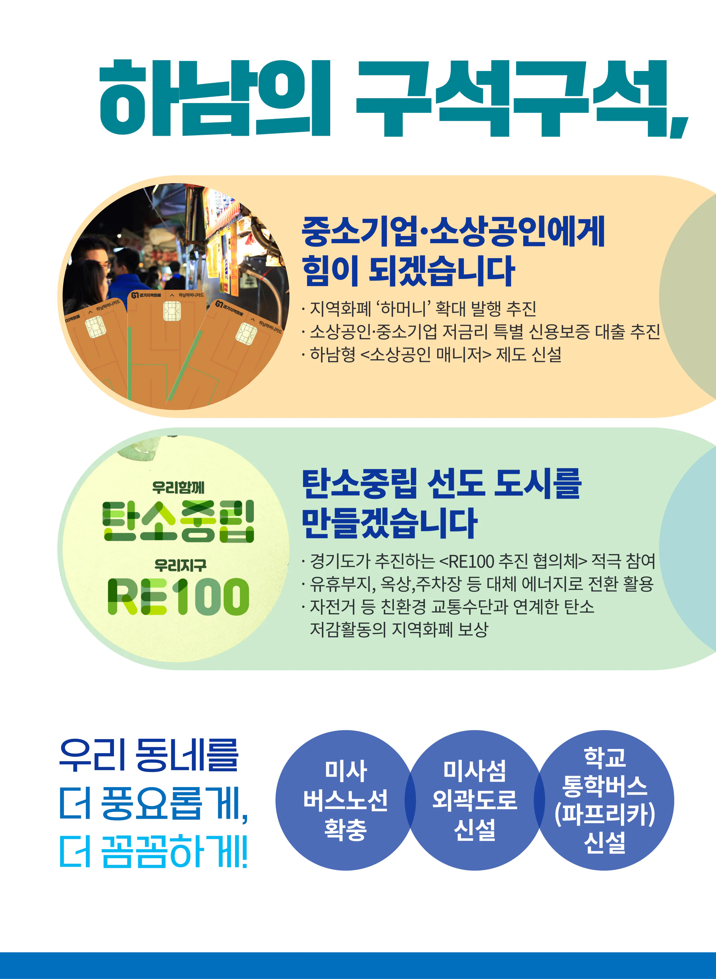 김용만 후보 (경기 하남시을) 2024년 제22대 국회의원선거 선거공보 9면