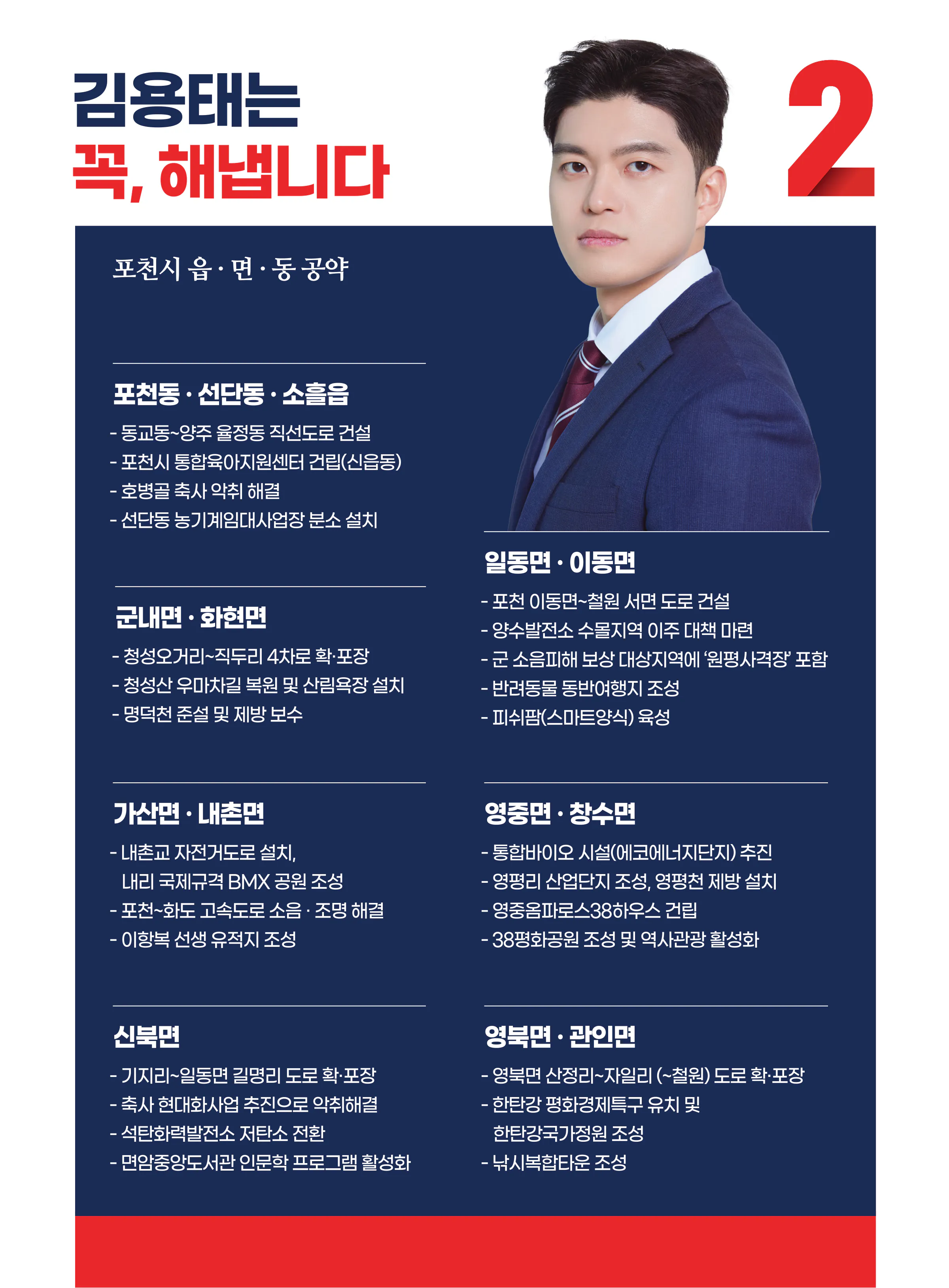 김용태 후보 (경기 포천시가평군) 2024년 제22대 국회의원선거 선거공보 6면