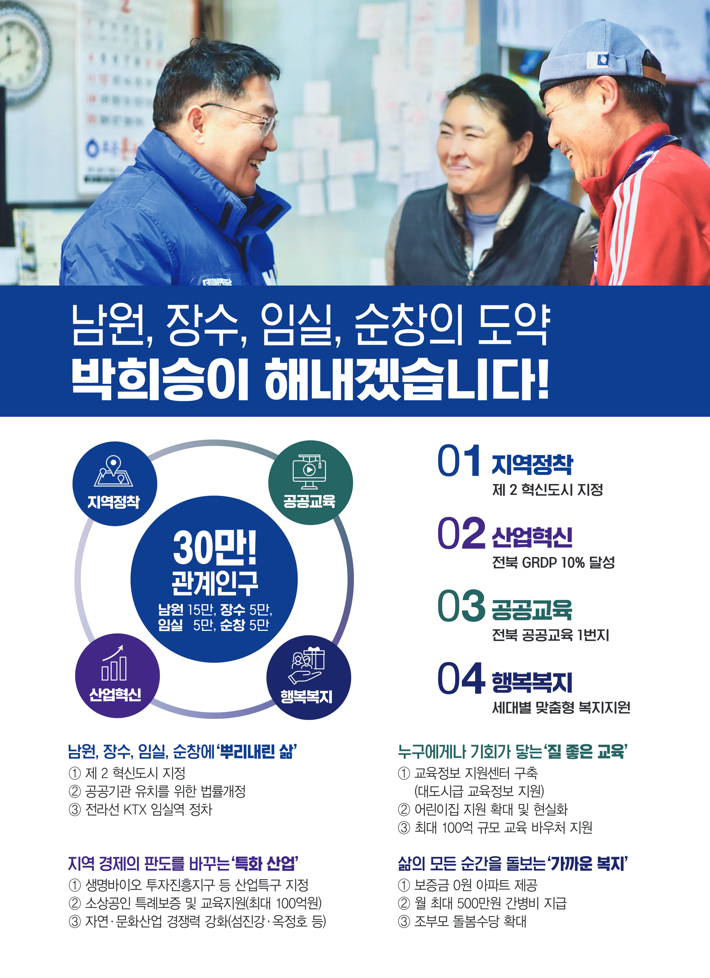 박희승 후보 (전북 남원시장수군임실군순창군) 2024년 제22대 국회의원선거 선거공보 2면