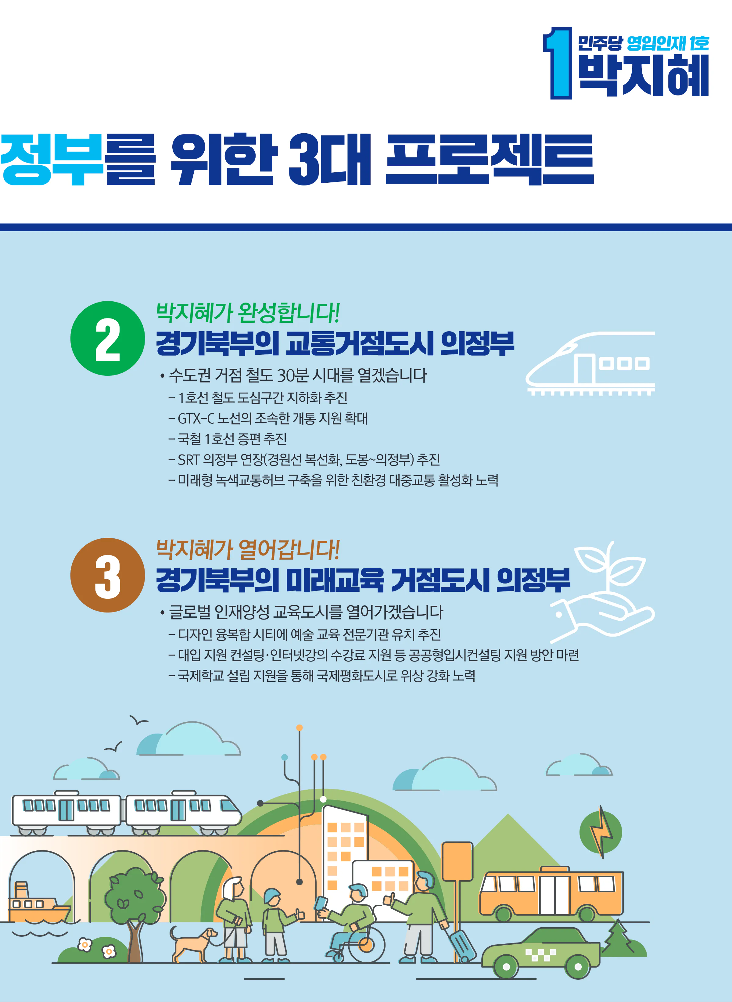 박지혜 후보 (경기 의정부시갑) 2024년 제22대 국회의원선거 선거공보 6면