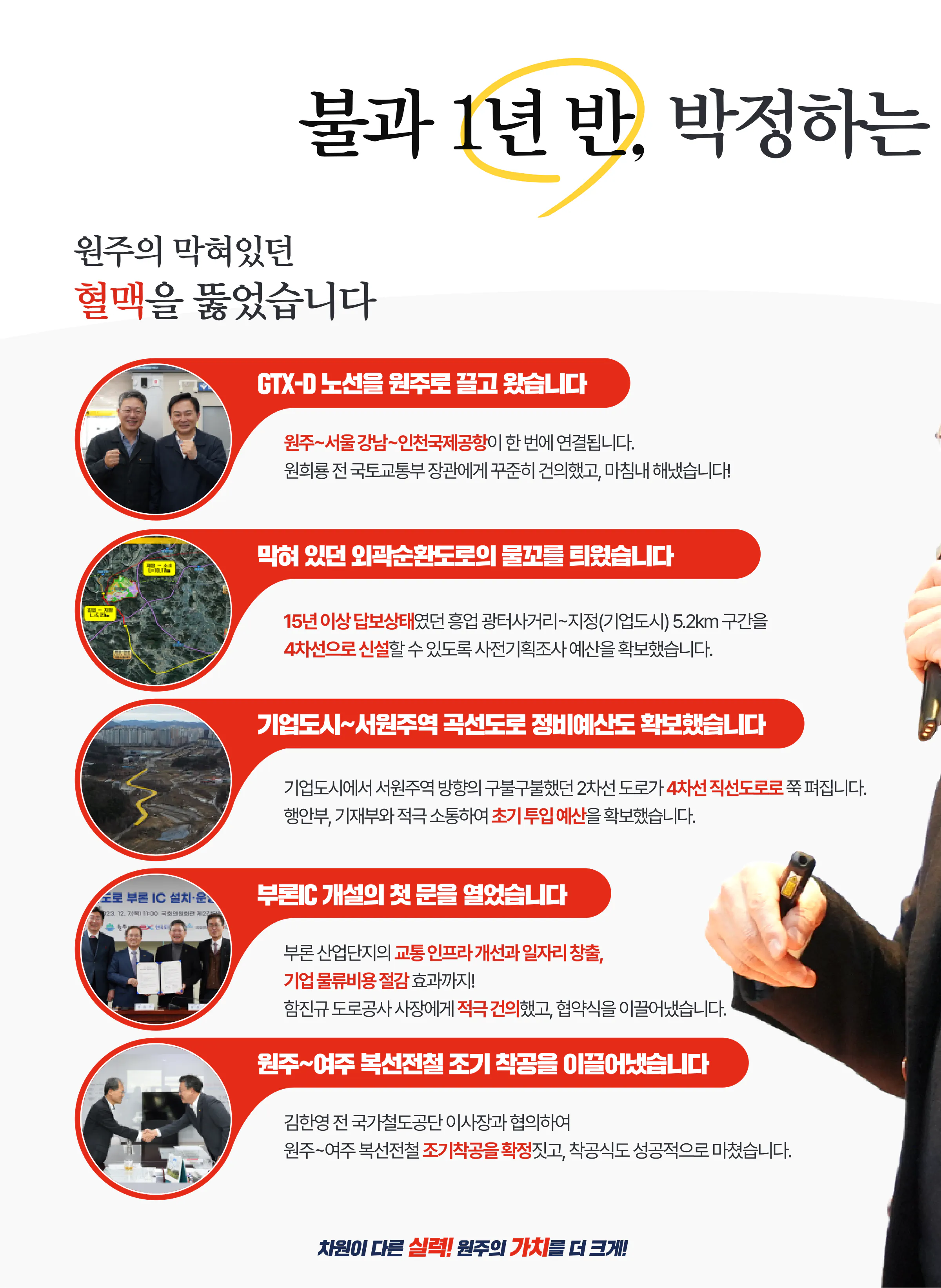 박정하 후보 (강원 원주시갑) 2024년 제22대 국회의원선거 선거공보 5면