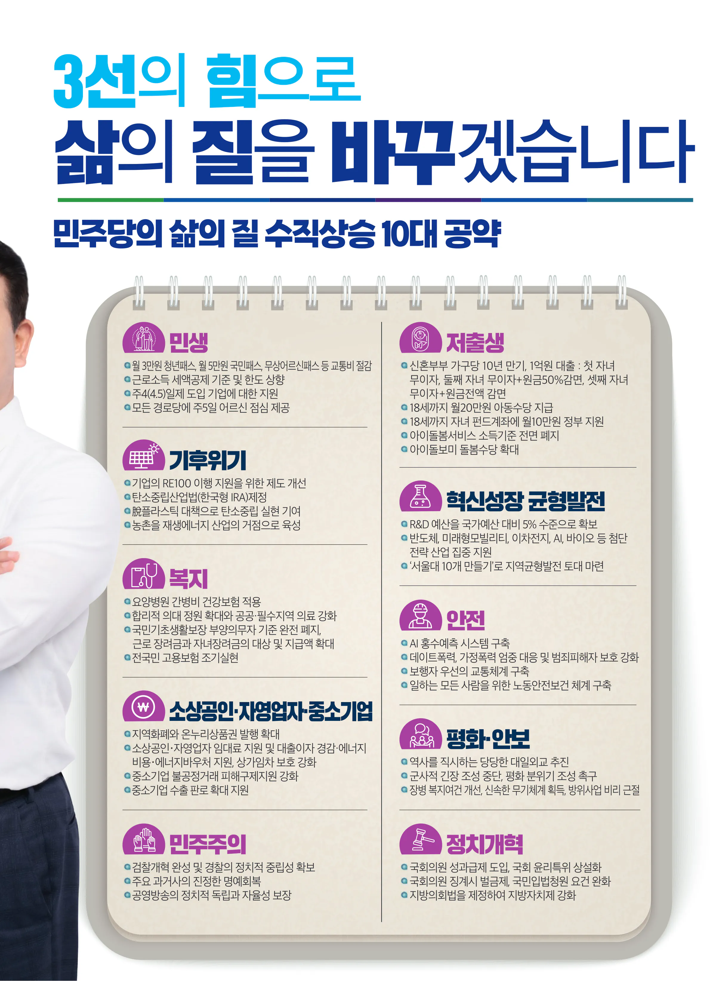 박정 후보 (경기 파주시을) 2024년 제22대 국회의원선거 선거공보 6면