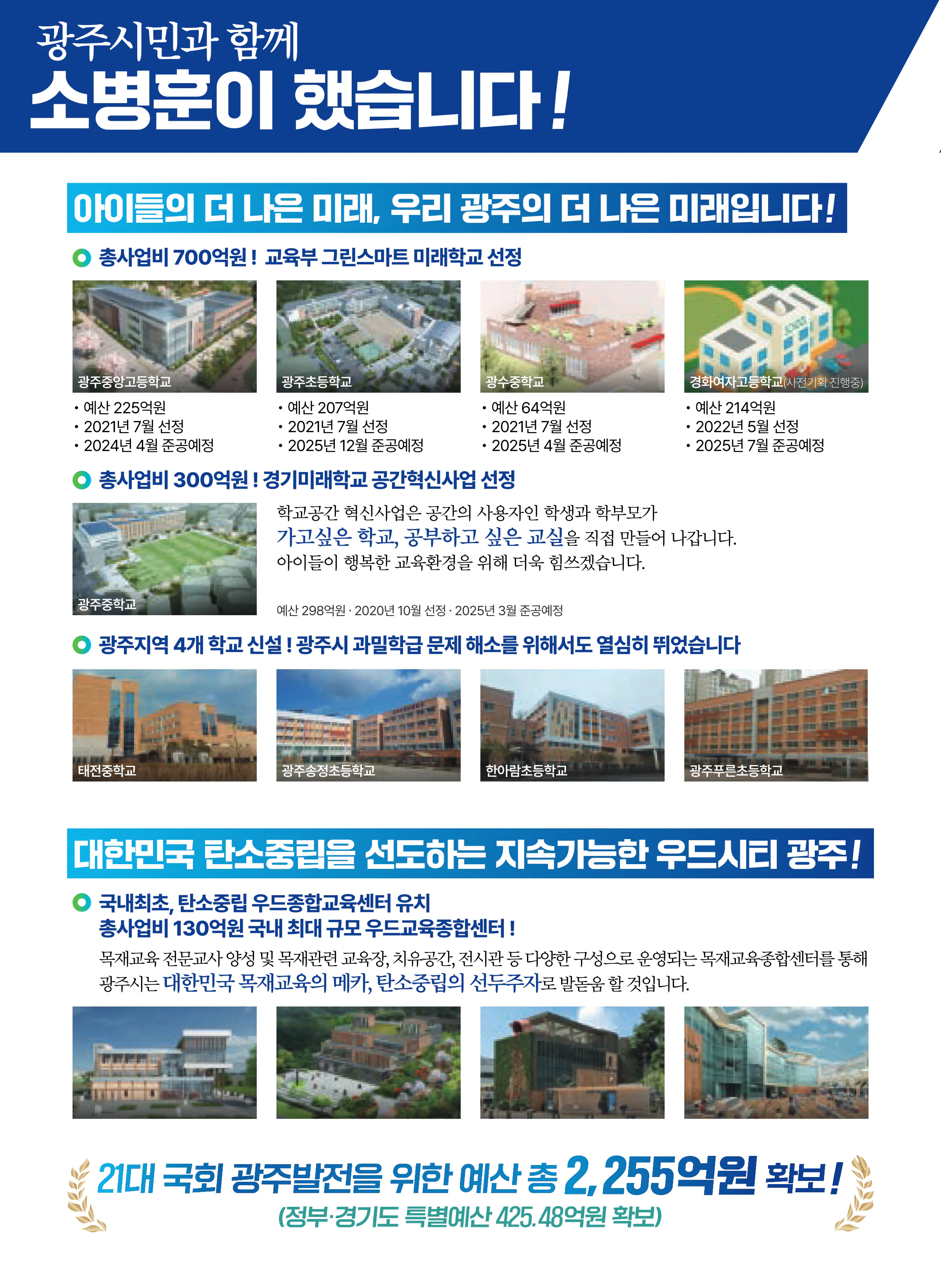 소병훈 후보 (경기 광주시갑) 2024년 제22대 국회의원선거 선거공보 5면