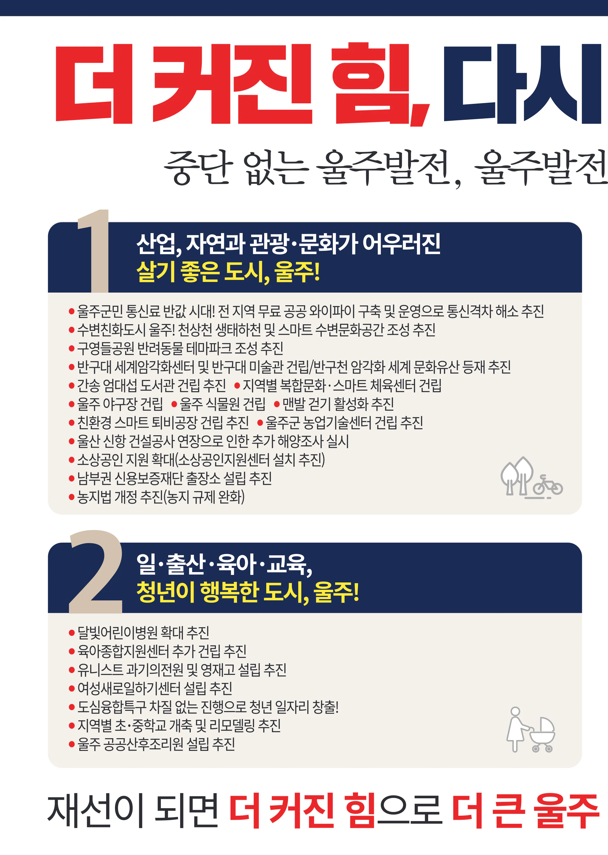 서범수 후보 (울산 울주군) 2024년 제22대 국회의원선거 선거공보 7면