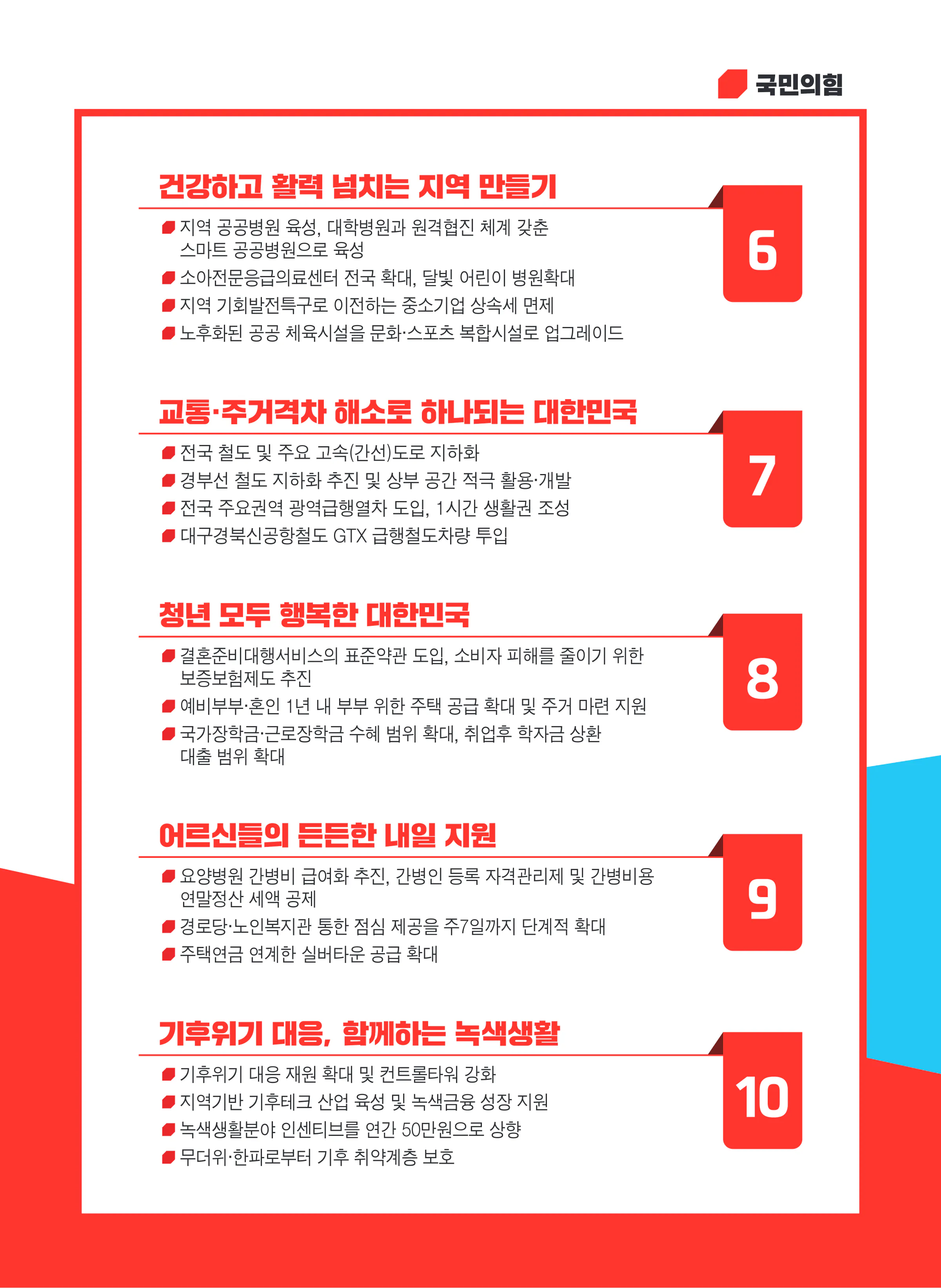 우재준 후보 (대구 북구갑) 2024년 제22대 국회의원선거 선거공보 6면