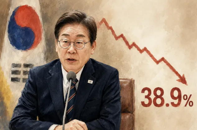 이재명 대통령 지지율 38.9% 바닥 찍고 반등? 더 큰 추락의 시작?
