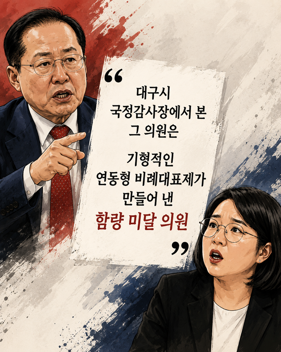 “함량 미달 의원”…홍준표의 용혜인 저격, 부적절? 맞는말했다?