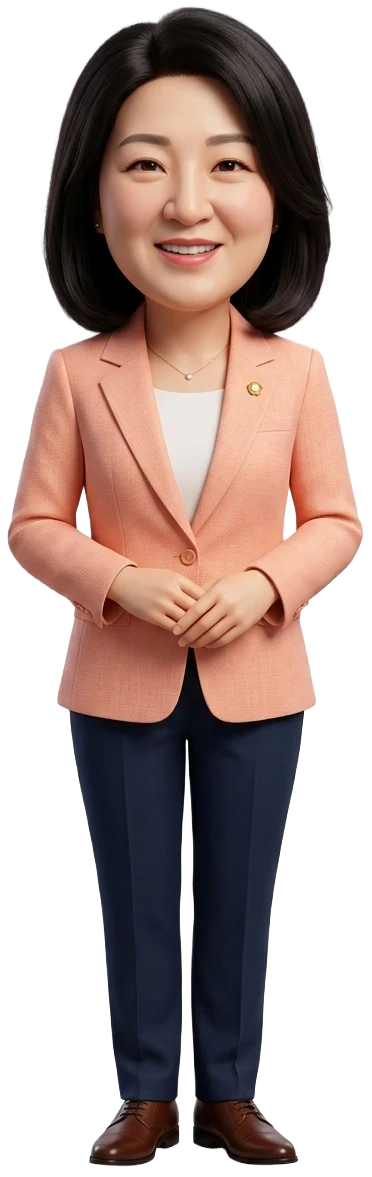 최보윤 국회의원(국민의힘 비례대표)을 표현한 국모(KUKMO) 캐릭터 이미지