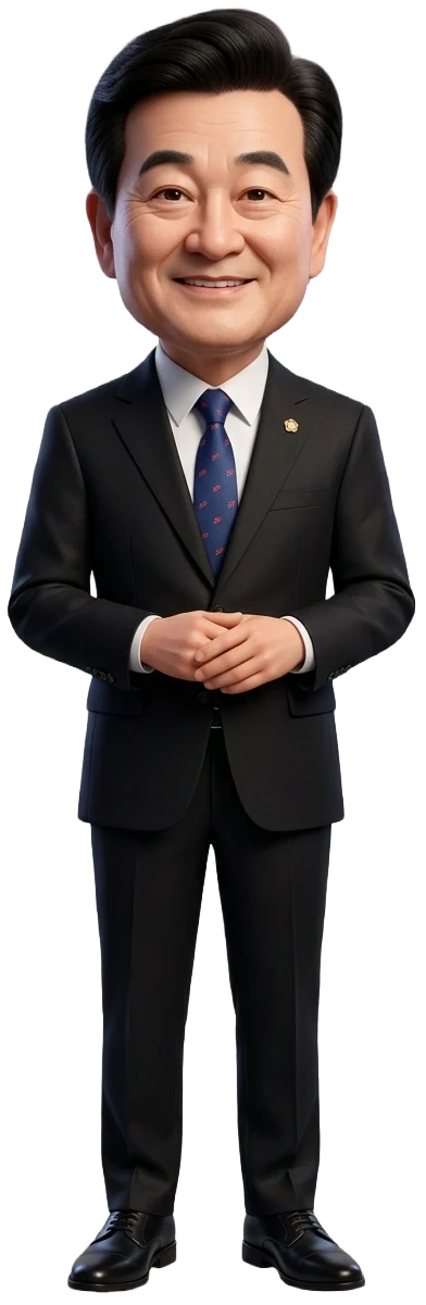 정동영 국회의원(더불어민주당 전북 전주시병)을 표현한 국모(KUKMO) 캐릭터 이미지