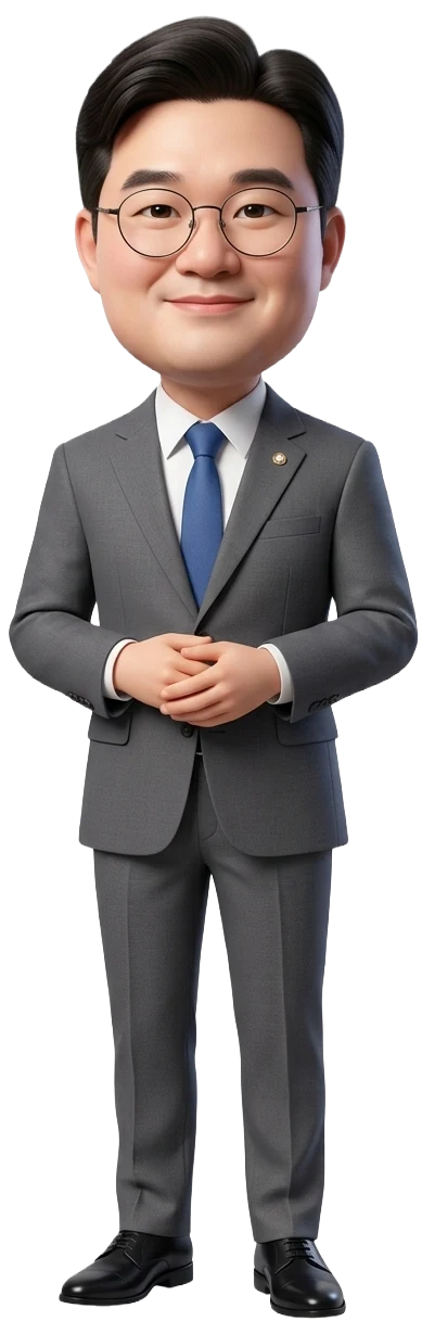 정준호 국회의원(더불어민주당 광주 북구갑)을 표현한 국모(KUKMO) 캐릭터 이미지