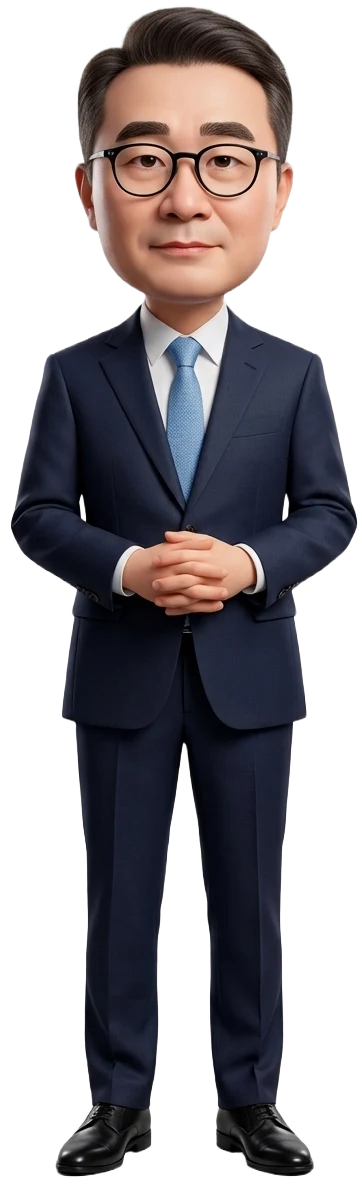 김준환 국회의원(더불어민주당 비례대표)을 표현한 국모(KUKMO) 캐릭터 이미지