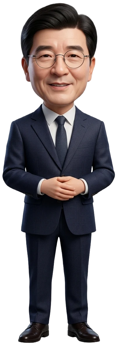 이해식 국회의원(더불어민주당 서울 강동구을)을 표현한 국모(KUKMO) 캐릭터 이미지