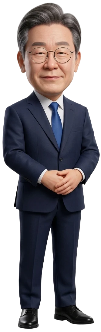 이재명 대통령을 표현한 국모(KUKMO) 캐릭터 이미지