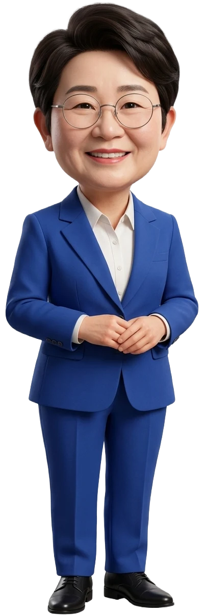 박정현 국회의원(더불어민주당 대전 대덕구)을 표현한 국모(KUKMO) 캐릭터 이미지