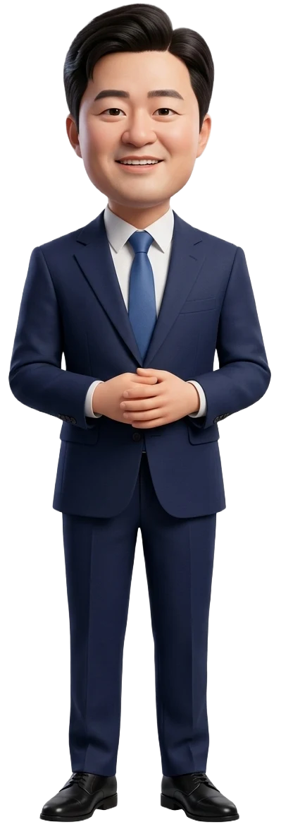박상혁 국회의원(더불어민주당 경기 김포시을)을 표현한 국모(KUKMO) 캐릭터 이미지